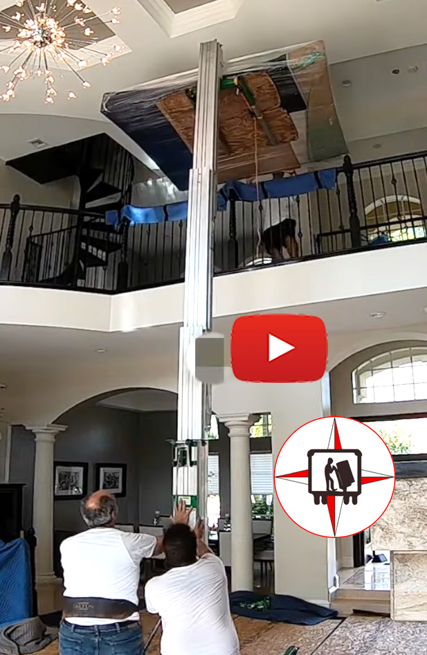 HOISTING A DRESSER AND GIGANTIC HEADBOARD